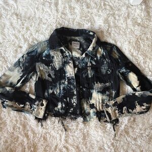 Cello Black and Cream Patterned Jacket
